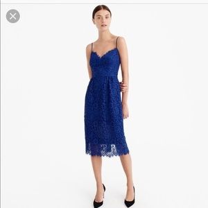 blue j crew dress
